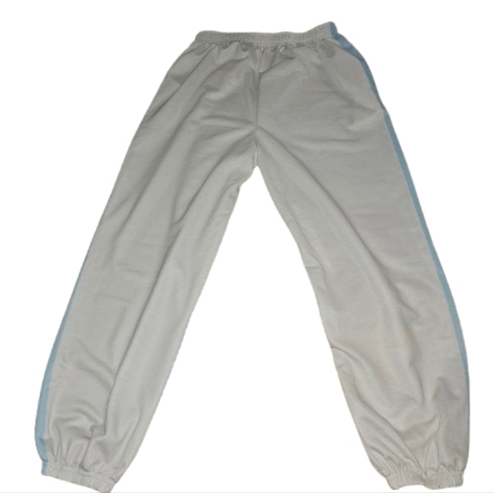 White & Light Blue Puppy Graphic Track Pants - Picture 5 of 5